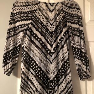 Black and White Blouse